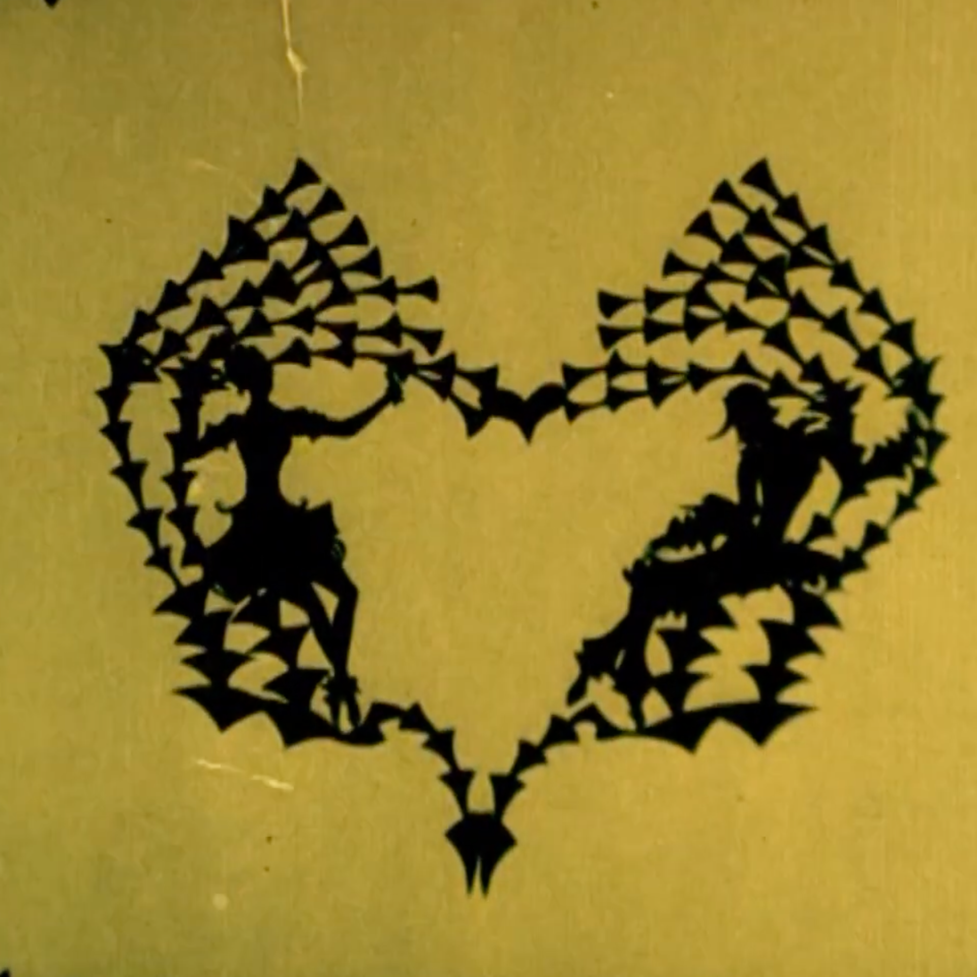 Das Ornament des verliebten Herzens